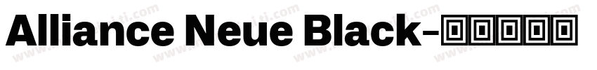 Alliance Neue Black字体转换